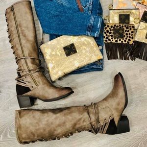 Boutique tall boots. New in box!